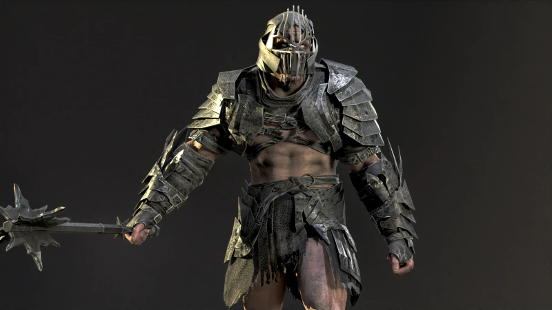 Orc Knight 3D Model .c4d .max .obj .3ds .fbx .stl .blend 