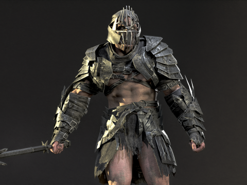Orc Knight Model 3D