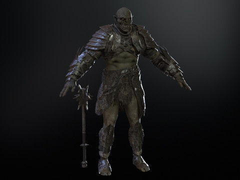 Orc Knight Model 3D