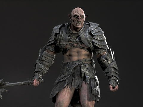 Orc Knight Model 3D