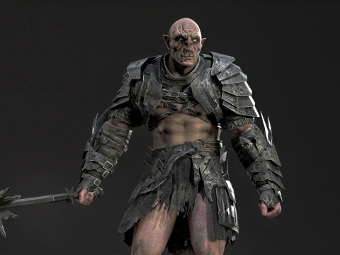 Orc Knight 3D Model