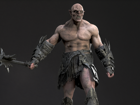 Orc Knight Model 3D
