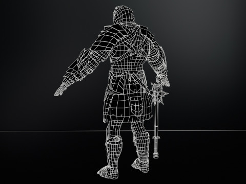 Orc Knight Model 3D
