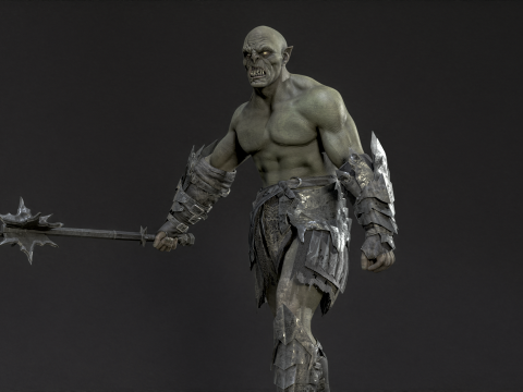 Orc Knight Model 3D
