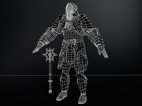 Orc Knight Model 3D