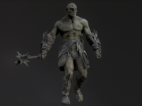 Orc Knight Model 3D