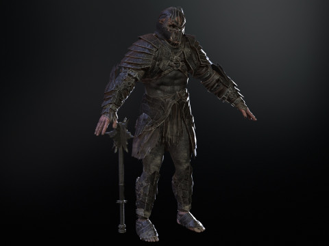 Orc Knight Model 3D