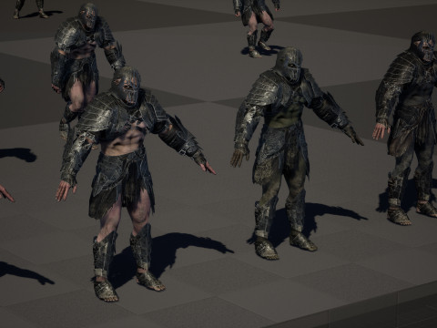 Orc Knight Model 3D