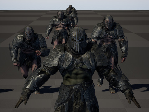 Orc Knight Model 3D