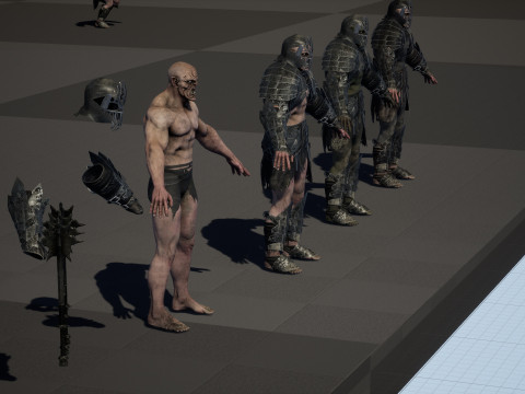 Orc Knight Model 3D