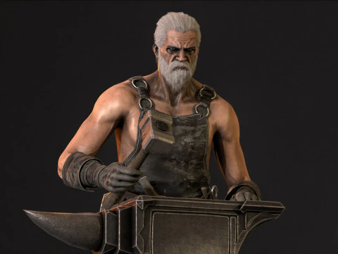 대장장이 3D 모델