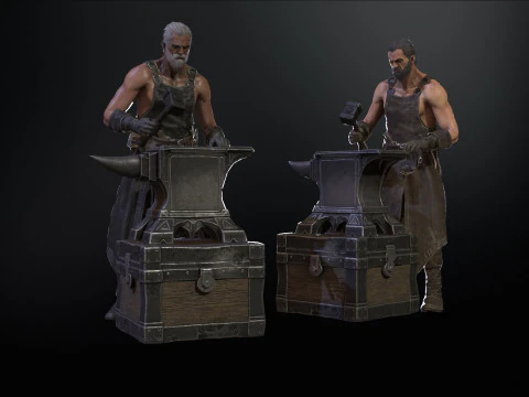 대장장이 3D 모델