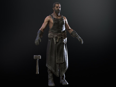 BlackSmith 3D Model
