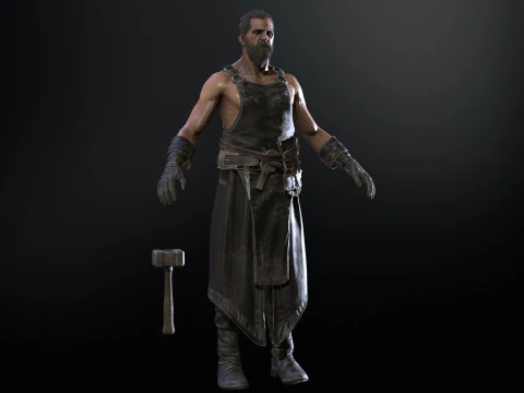 대장장이 3D 모델