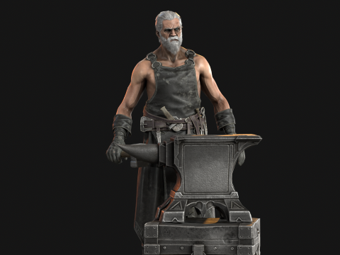 BlackSmith 3D Model