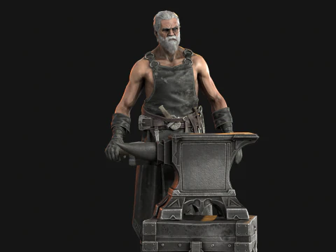 대장장이 3D 모델