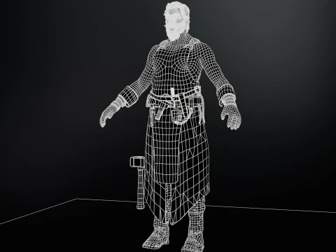 대장장이 3D 모델