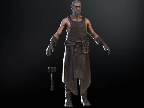 대장장이 3D 모델