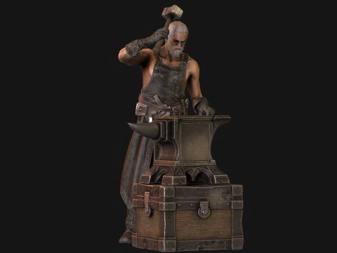 BlackSmith 3D Model