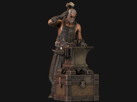 대장장이 3D 모델