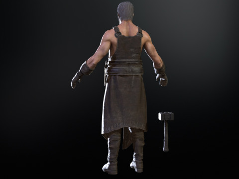 BlackSmith 3D Model