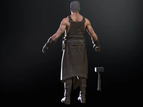 대장장이 3D 모델