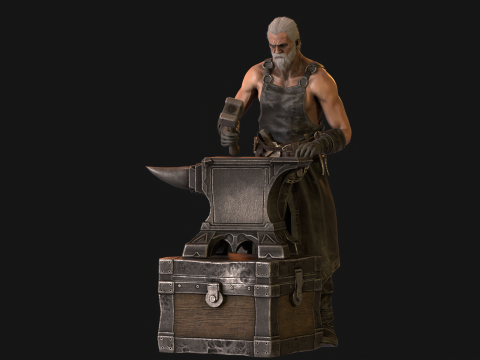 BlackSmith 3D Model
