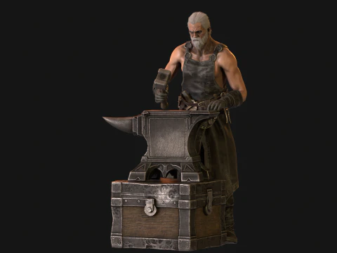 대장장이 3D 모델