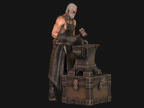 BlackSmith 3D Model