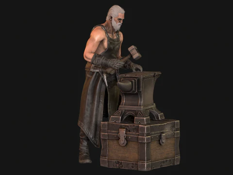 대장장이 3D 모델