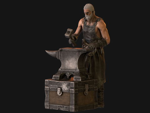BlackSmith 3D Model