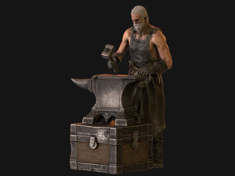 대장장이 3D 모델