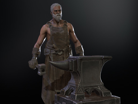 BlackSmith 3D Model