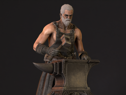 BlackSmith 3D Model