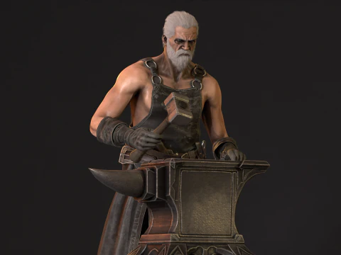 대장장이 3D 모델