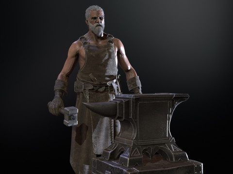 BlackSmith 3D Model
