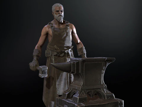 대장장이 3D 모델