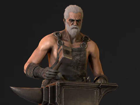 대장장이 3D 모델