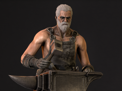 BlackSmith 3D Model