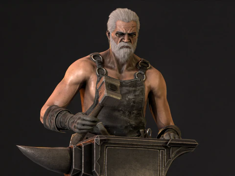 대장장이 3D 모델