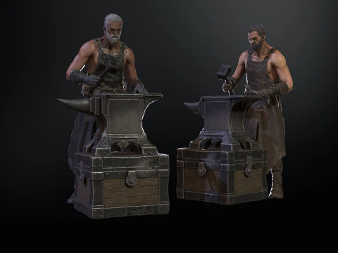 대장장이 3D 모델