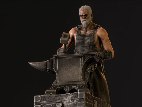 대장장이 3D 모델