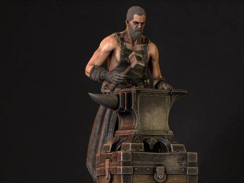 대장장이 3D 모델