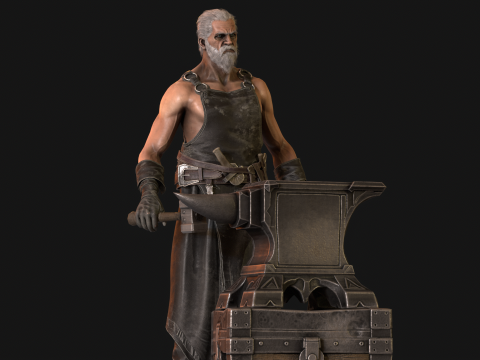 BlackSmith 3D Model