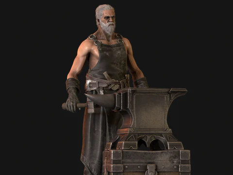 대장장이 3D 모델