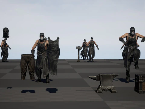 대장장이 3D 모델