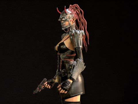 CyberPunkGirl 3D 模型