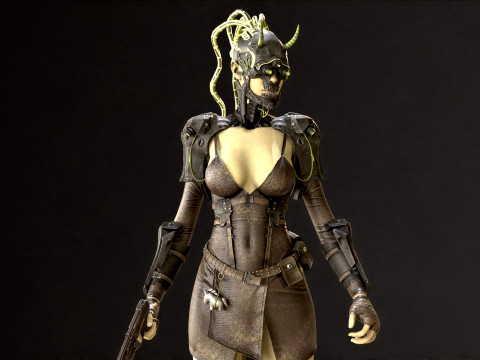 CyberPunkGirl 3D 模型