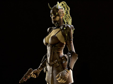 CyberPunkGirl 3D 模型