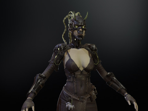 CyberPunkGirl 3D 模型